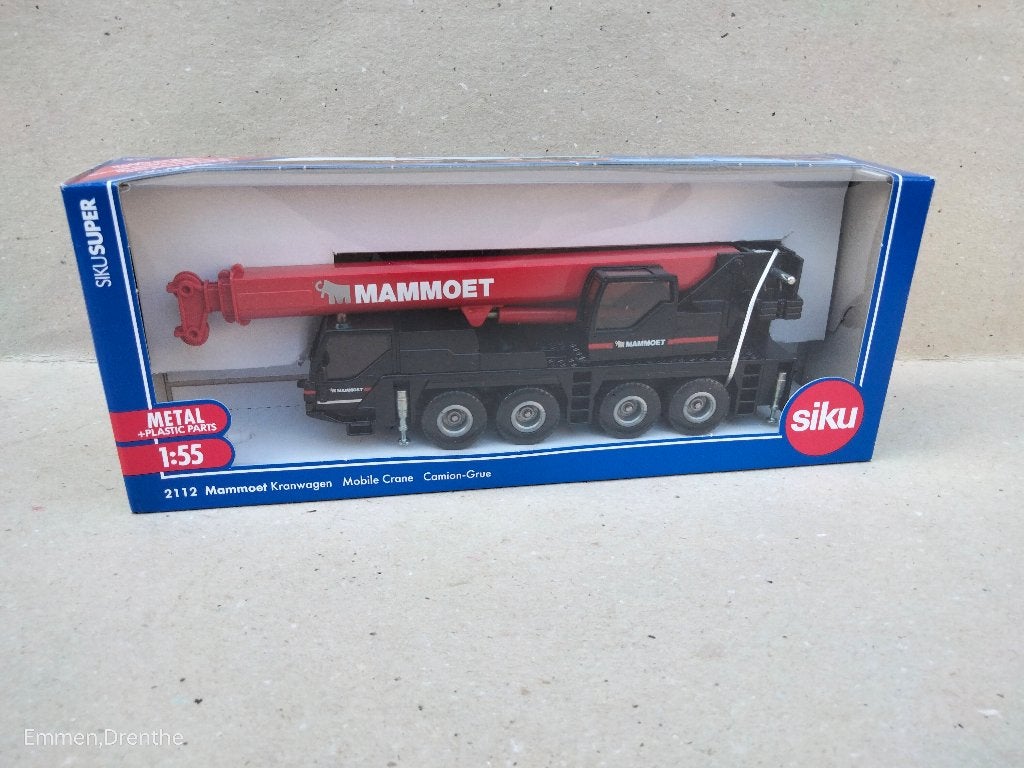 SIKU = liebherr CRANE   MAMMOET NEW, Ophalen of Verzenden, Nieuw, Hijskraan, Tractor of Landbouw, SIKU