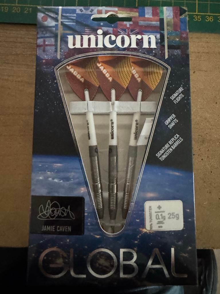Nieuwe Unicorn Jamie Caven Global 25g darts, Sport en Fitness, Darts, Unicorn, ., Nieuw, Ophalen of Verzenden