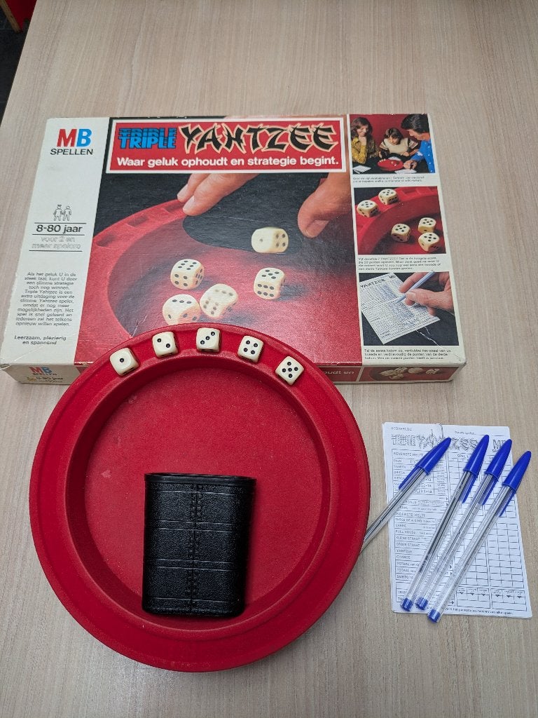 Yahtzee en Petropolis, Ophalen of Verzenden, Gebruikt, MB en Klee