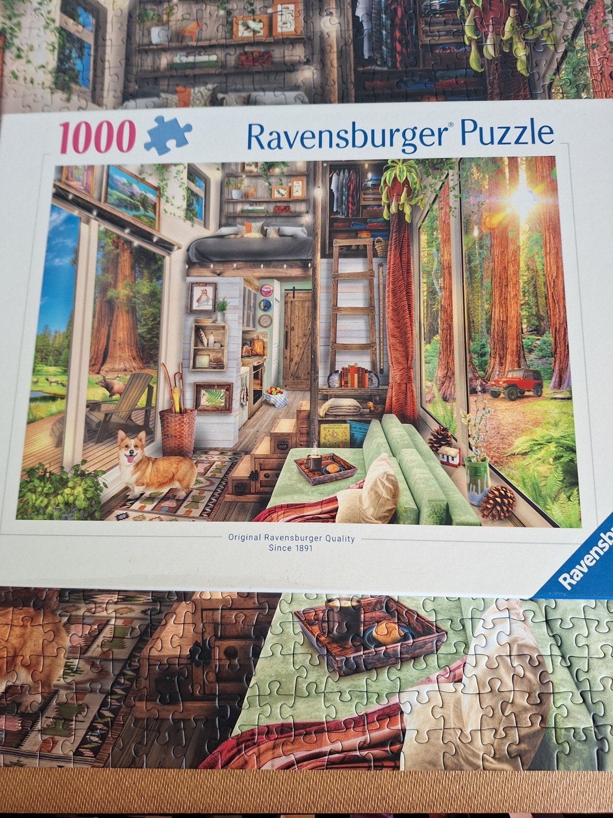 Puzzel van 1000 stukjes., Hobby en Vrije tijd, Ophalen, 500 t/m 1500 stukjes, Zo goed als nieuw
