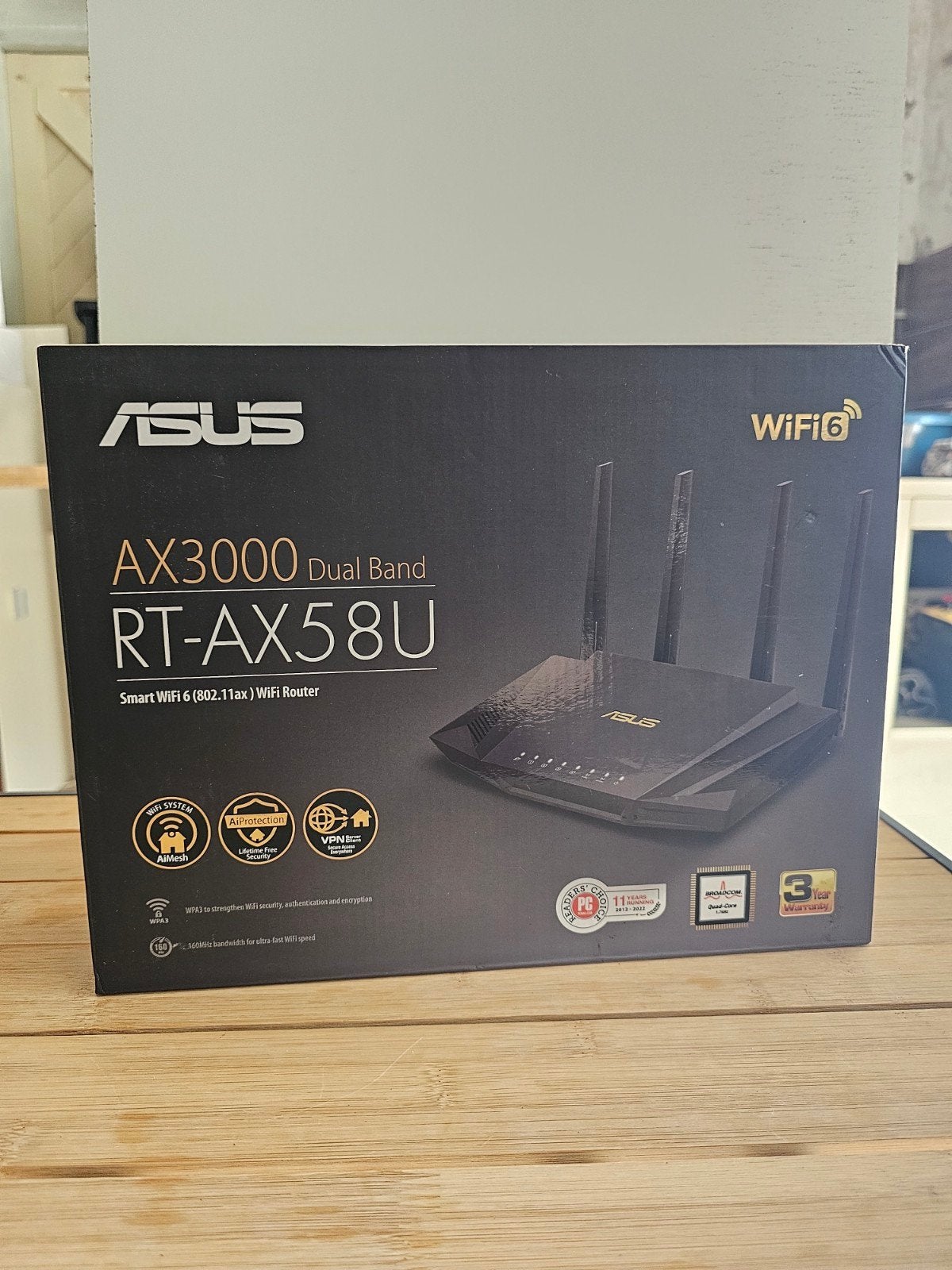 ASUS RT-AX58U AX3000 Dual Band Smart WiFi 6 Router, Ophalen of Verzenden, Nieuw, Router, ASUS