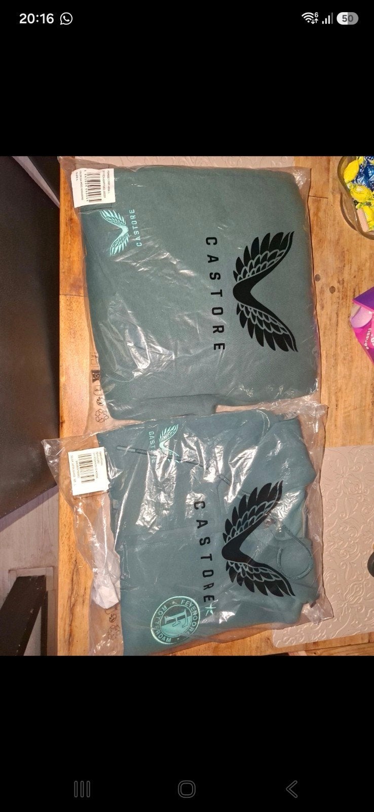 Castore Feyenoord flex Hoodie en Jogger - Nieuw met labels, Maat 52/54 (L), Castore, Nieuw, Ophalen of Verzenden