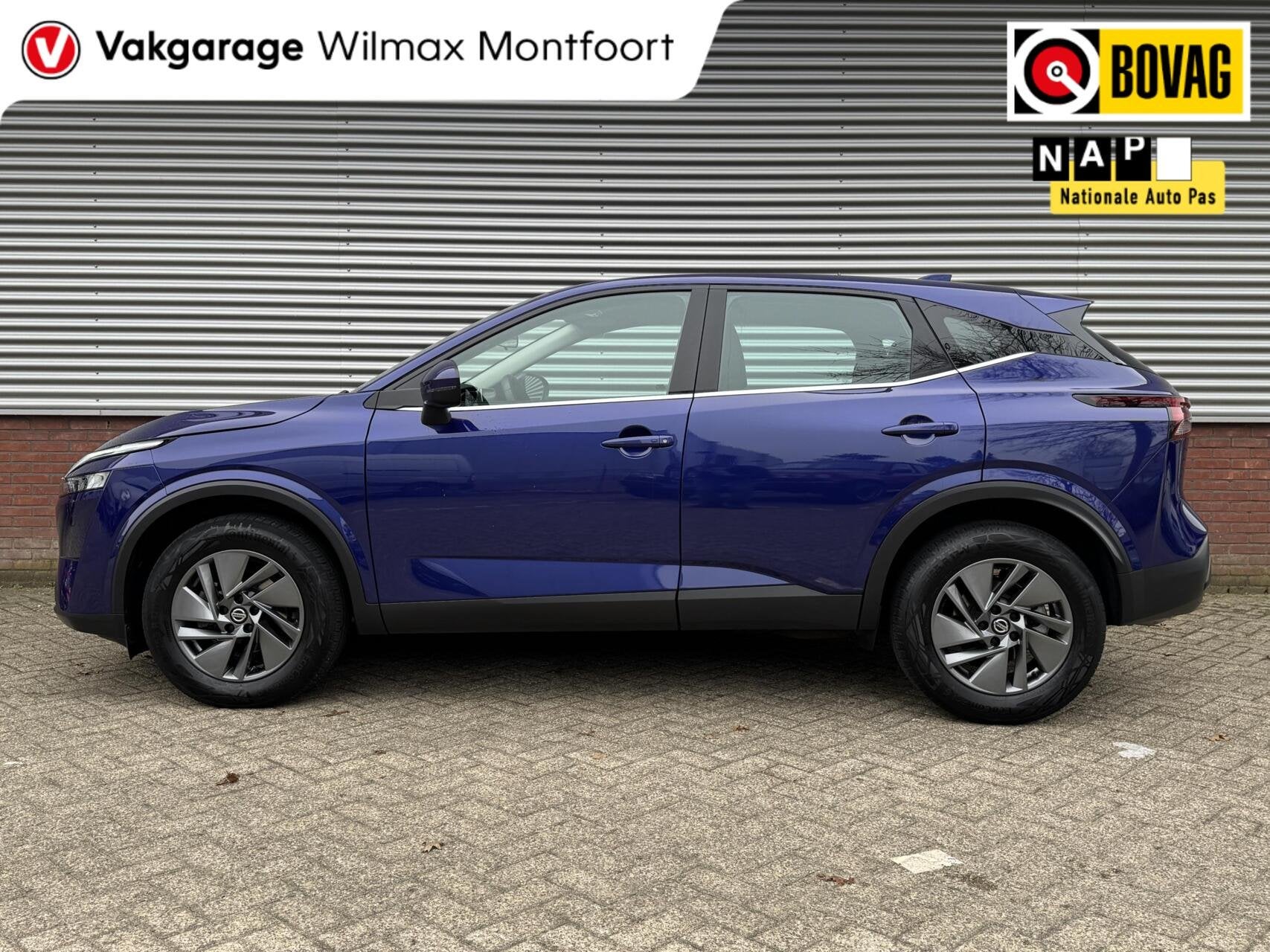 Nissan Qashqai 1.3 MHEV Xtronic 158 PK|Camera|ACC|Automaat|S, Auto's, Stof, Met garantie (alle), Blauw, Qashqai