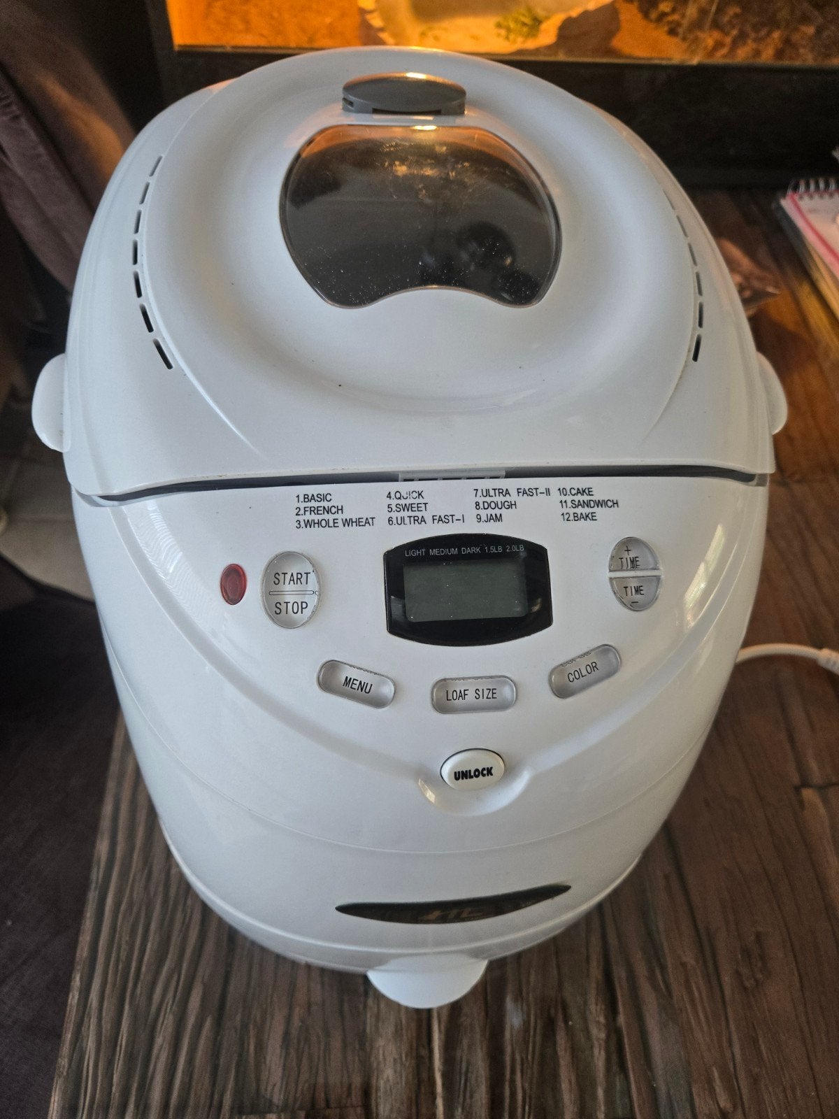 Home Electronics Broodbakmachine met Timer en Kijkvenster, Met timer, Gebruikt, Kijkvenster, 800 tot 1200 gram deeg
