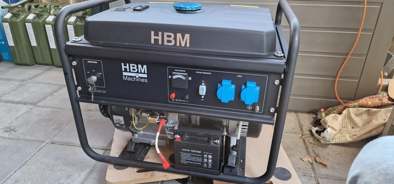 Nieuwe HBM 5500W Aggregaat 13PK | incl. Toebehoren, Ophalen, Nieuw, Minder dan 5 kVA, Benzine