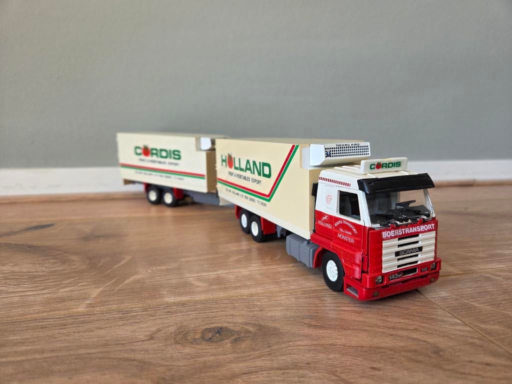 Tekno Scania 143 Streamliner Boers Cordis ( code3 ), Hobby en Vrije tijd, Modelauto's | 1:50, Ophalen of Verzenden, Gebruikt, Bus of Vrachtwagen