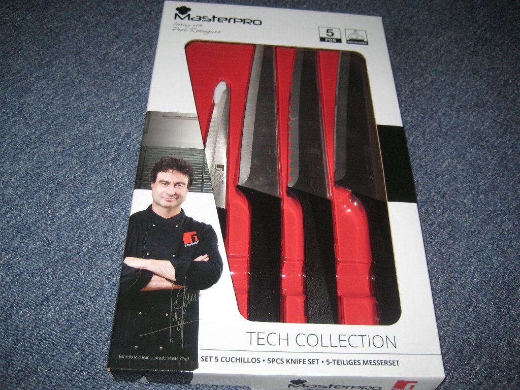 Bergner Masterpro messenset, Bestekset, Nieuw, Ophalen of Verzenden, Rvs of Chroom