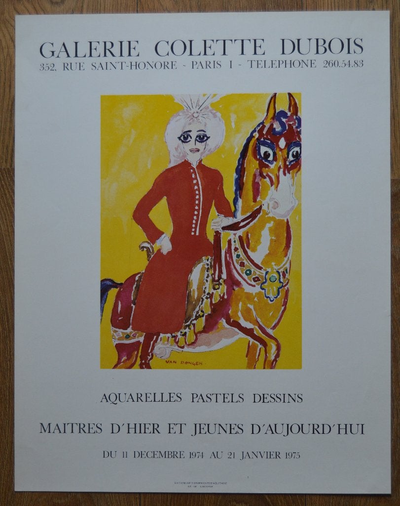 Kees van Dongen.  Affiche., Ophalen of Verzenden, Personages en Fantasiefiguren, Lithografie