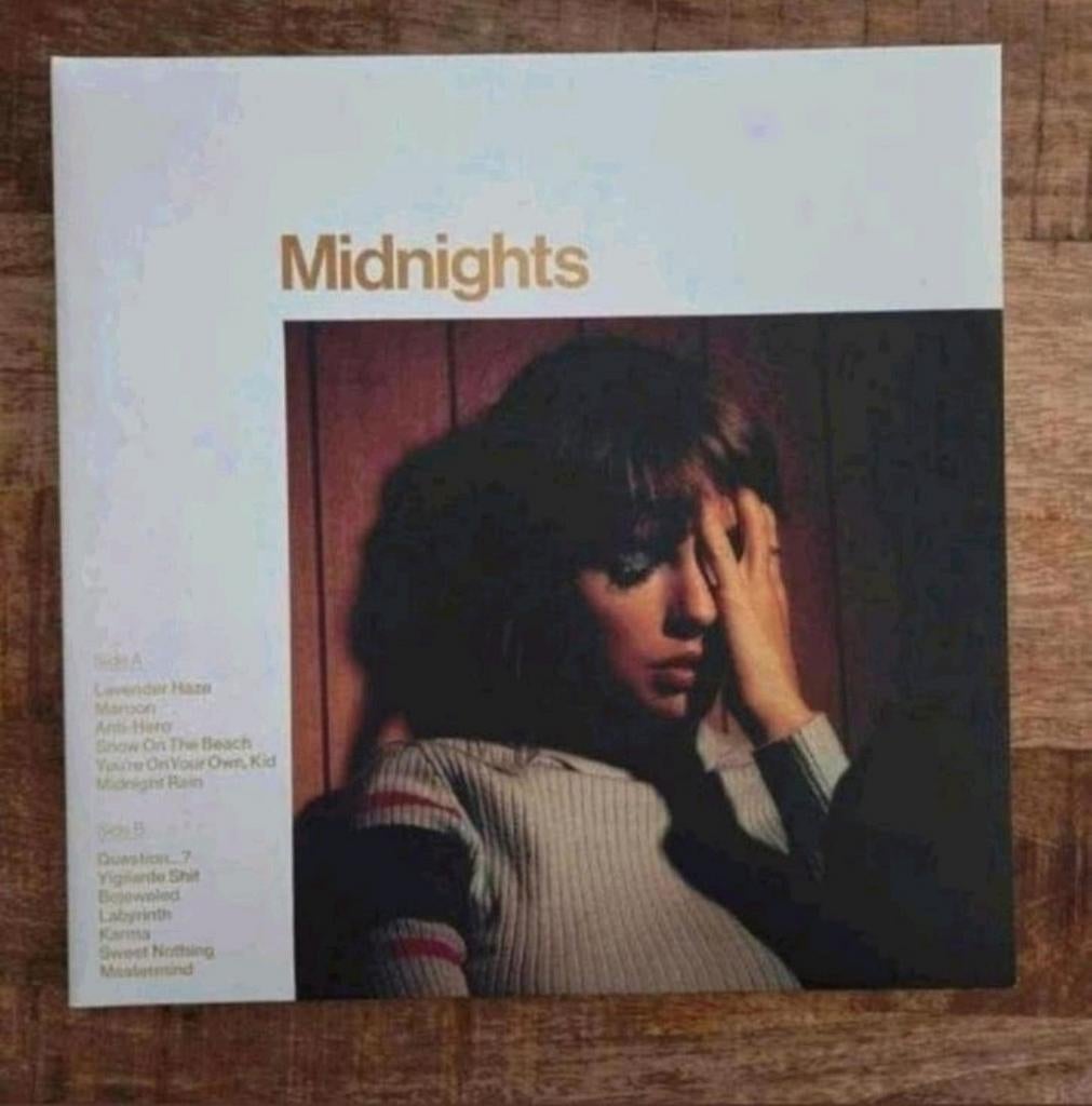 Lp taylor swift midnights mahogany, Ophalen of Verzenden, Zo goed als nieuw, 12 inch