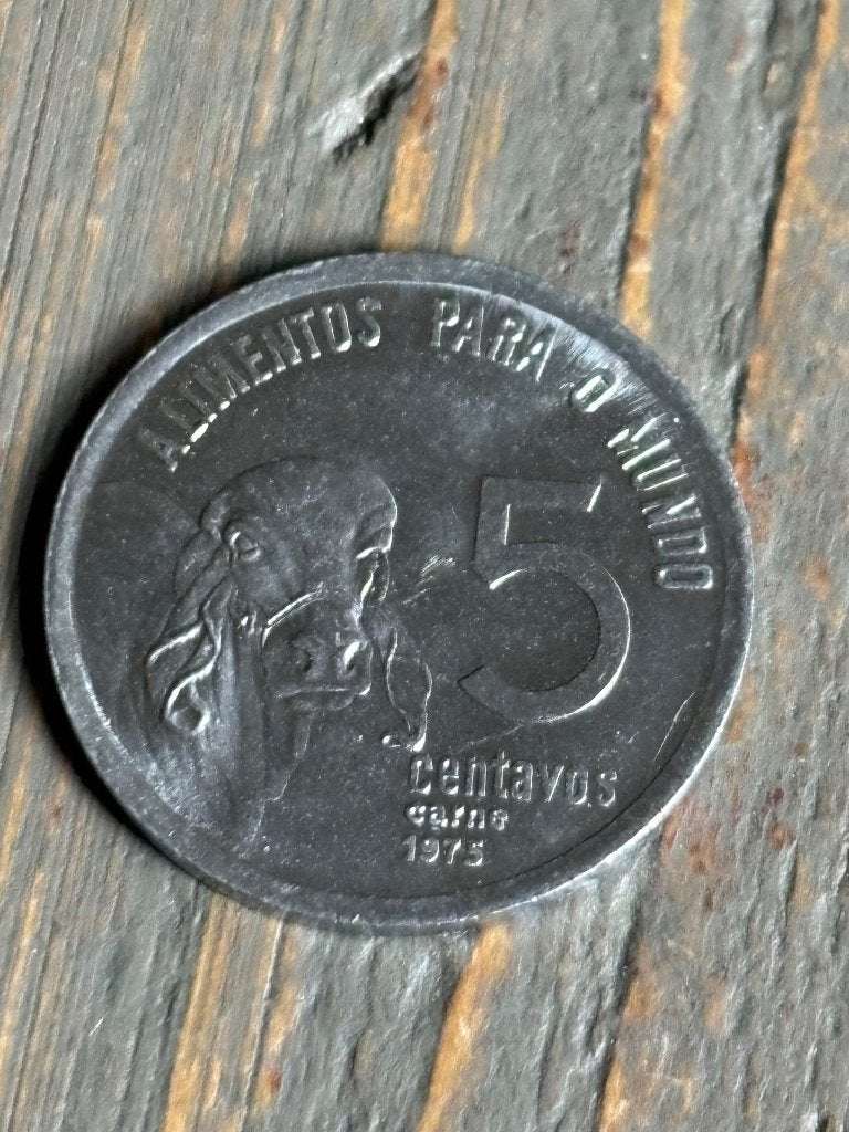 5 Centavos 1975 Brazilie, Ophalen of Verzenden, Noord-Amerika, Losse munt