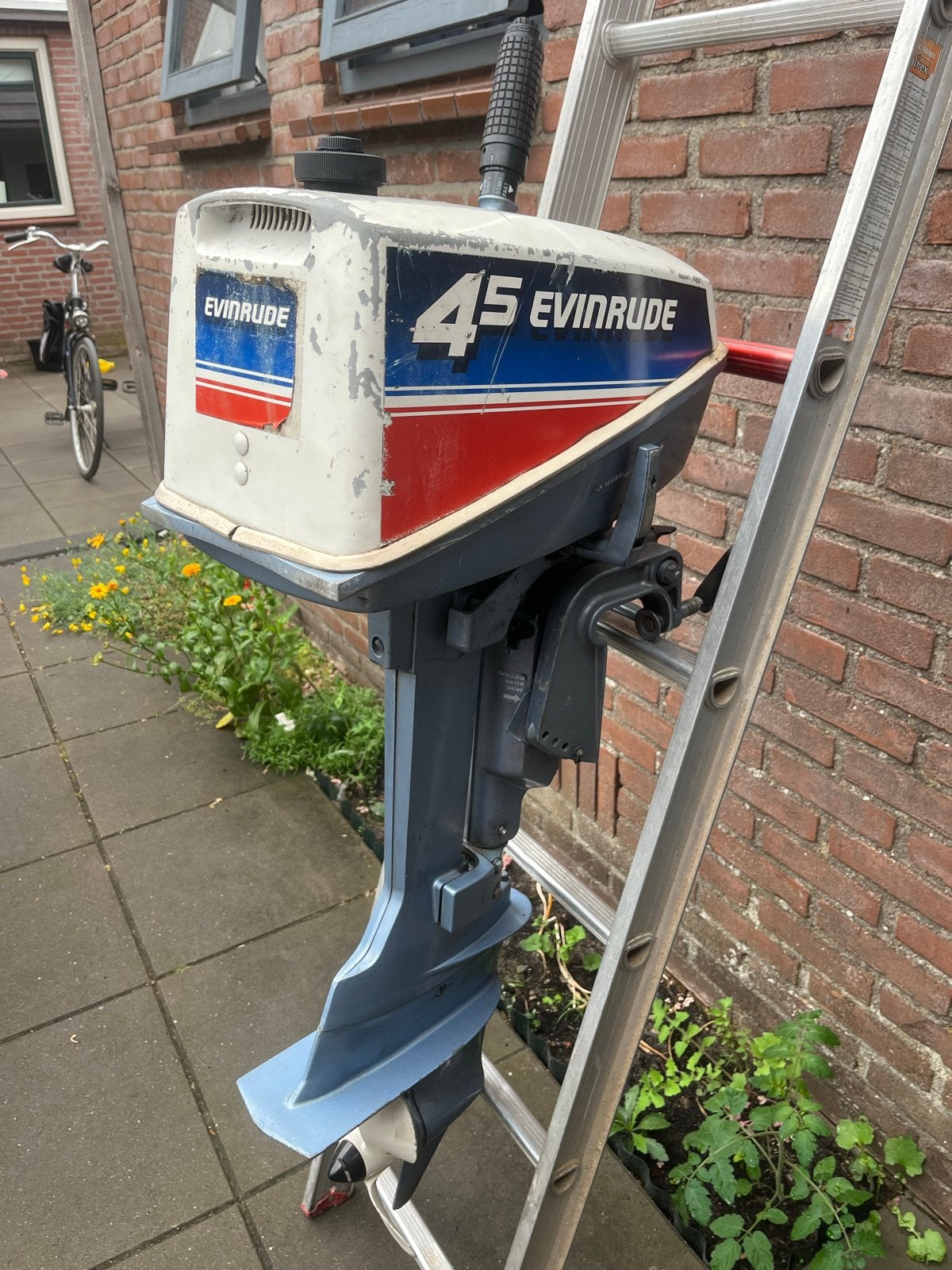 Evinrude 4,5 PK Buitenboordmotor, Ophalen, Gebruikt, Motor en Techniek, Motorboot