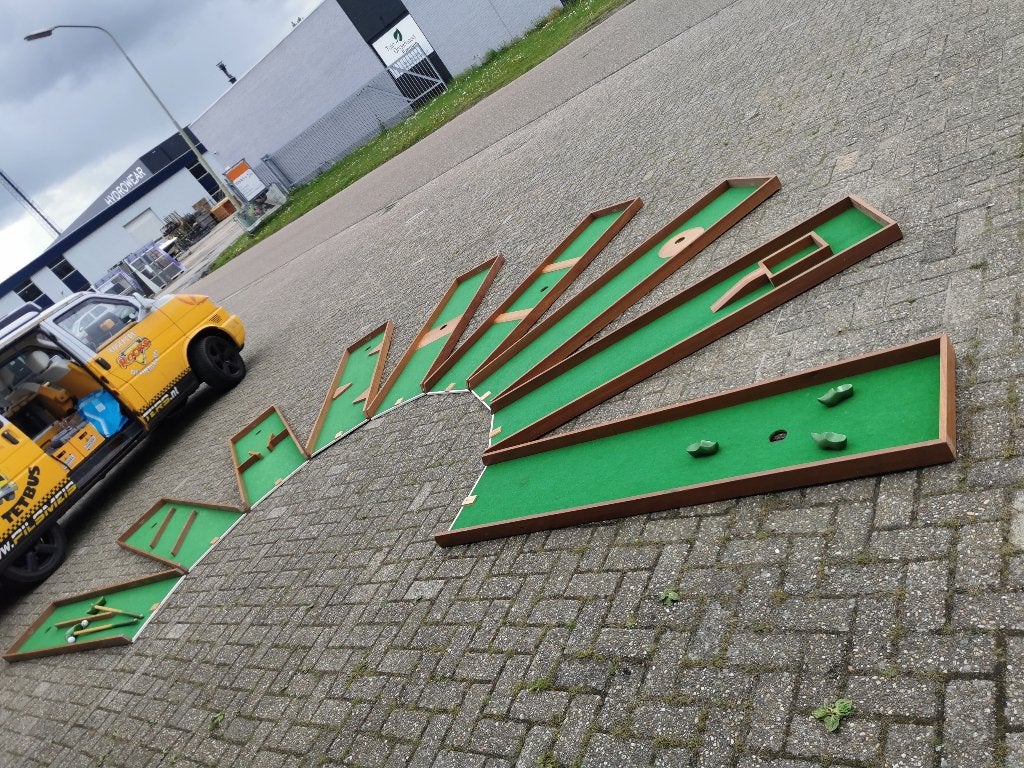 Huur Boerengolf midgetgolf klompgolf mobiele banen, Ophalen, Zo goed als nieuw, Overige