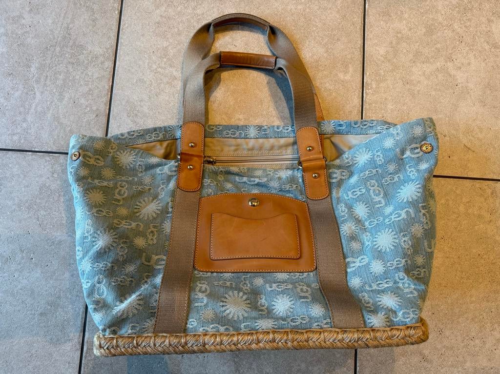 Originele Uggs shopper met handige binnenvakken, Ophalen of Verzenden, Zo goed als nieuw, Blauw, Shopper