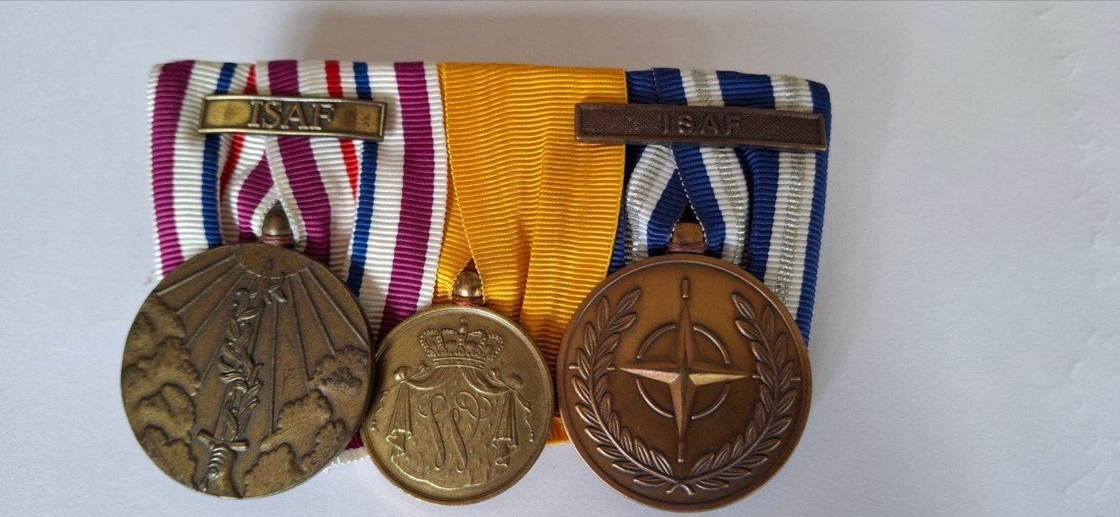 medaille set ISAF, Ophalen of Verzenden, Landmacht, Nederland, Lintje, Medaille of Wings