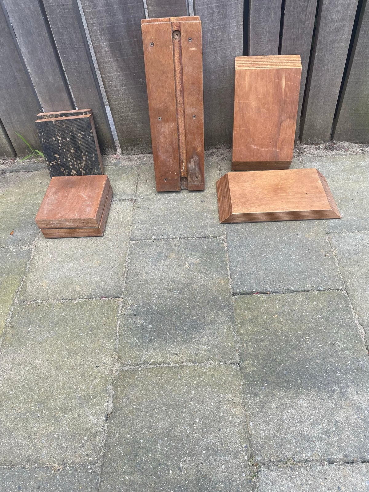 Diverse stukken multiplex voor onder de caravan, Ophalen, Gebruikt