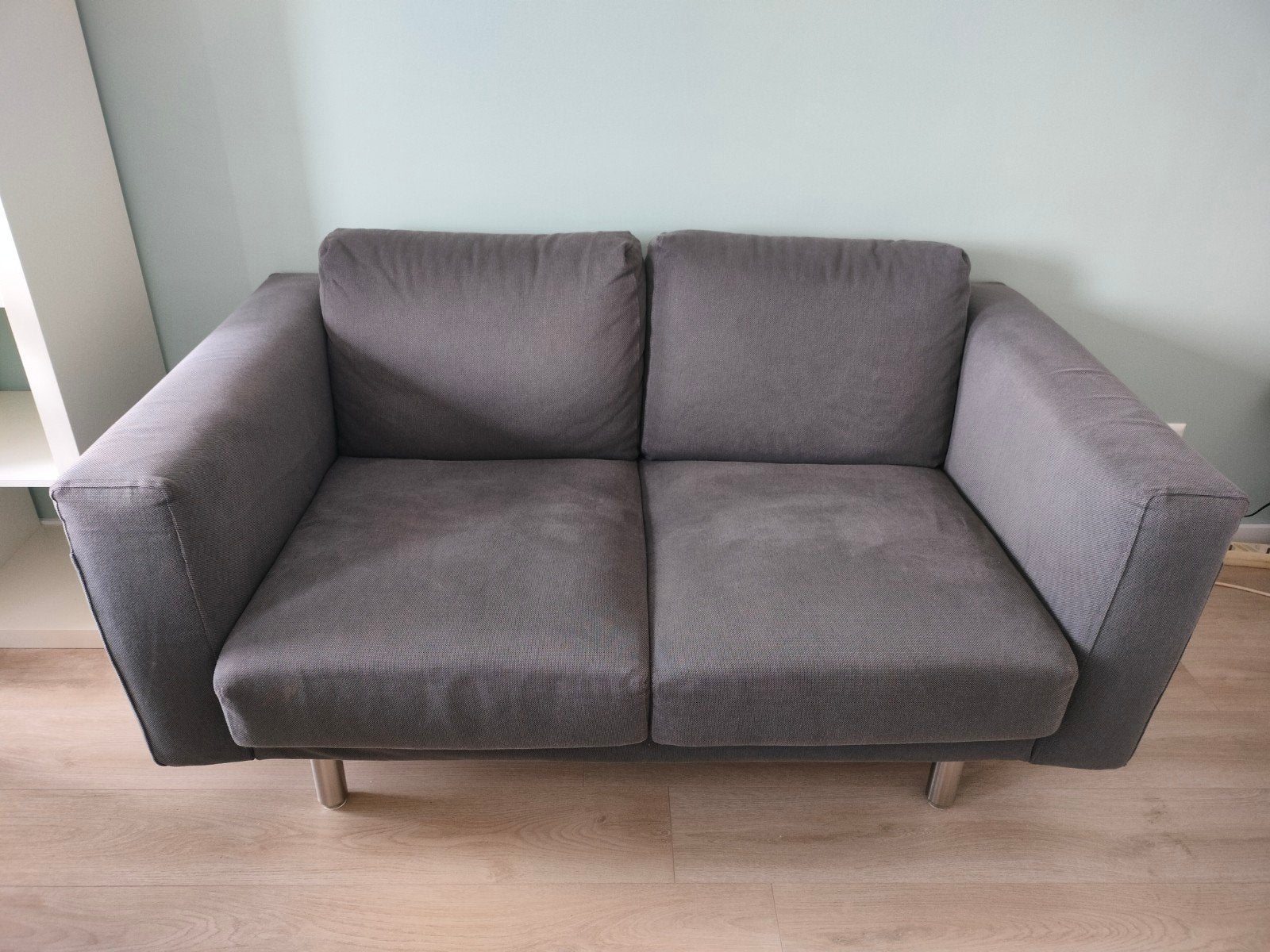 Grijze Ikea Norsborg 2-zitsbank, Ophalen, Gebruikt, 150 tot 200 cm, Tweepersoons