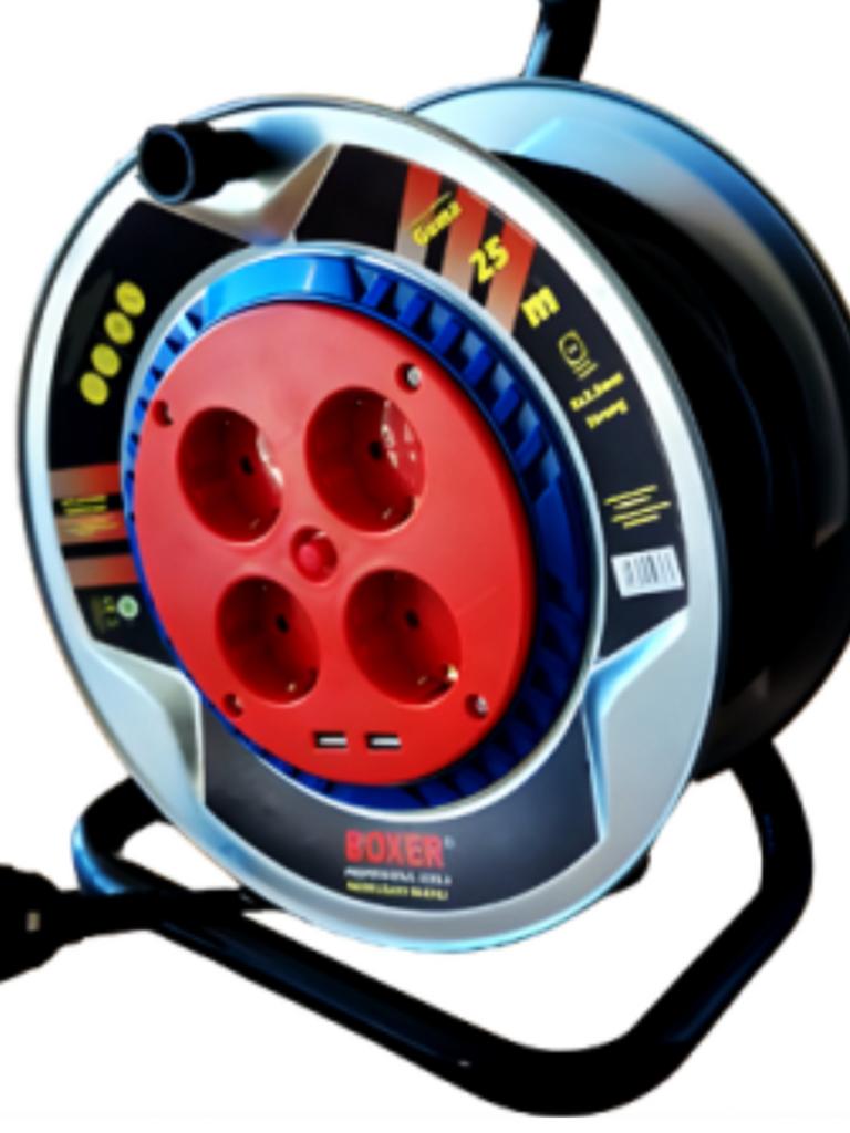 25 meter haspel 3200 w met usb aansluiting, Ophalen of Verzenden, Nieuw, Kabel of Snoer