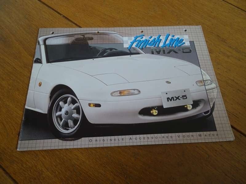 Mazda MX-5 / NA - Brochure Folder Accessoires NL - Druk 1991, Verzenden, Gelezen, Mazda