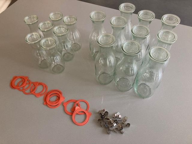weck sap flessen, Ophalen, Zo goed als nieuw, Glas, Overige typen