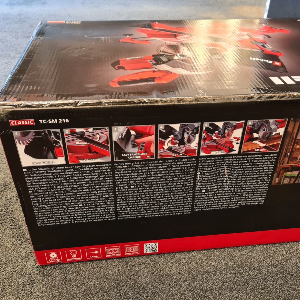 Einhell TC-SM 216 Afkortzaag 1600W 216mm Nieuw, Einhell, Gebruikt, Support@einhell.com, Einhell Germany AG, Wiesenweg 22, 
94405 Landau an der Isar
Germany