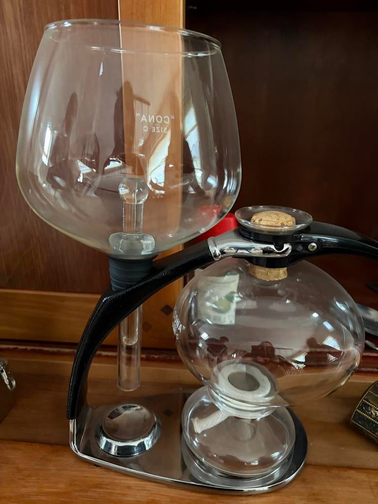 Cona Coffee Maker - Vintage Glazen Vacuüm Koffiezetapparaat, Ophalen of Verzenden