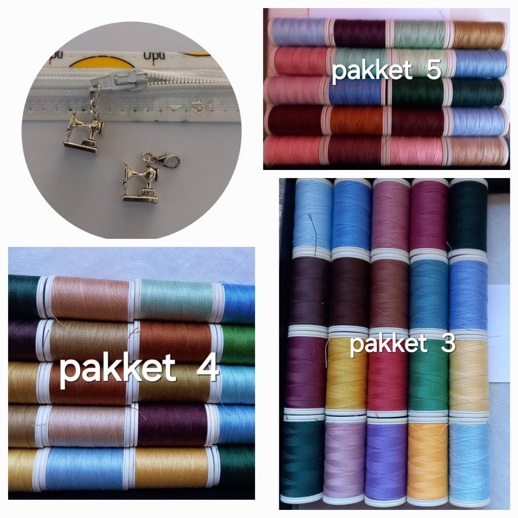 Kado tip 20 klossen naaigaren met hangertje kado️🧵🪡🧶✂️, Ophalen of Verzenden, Nieuw, Garen of Naald(en)