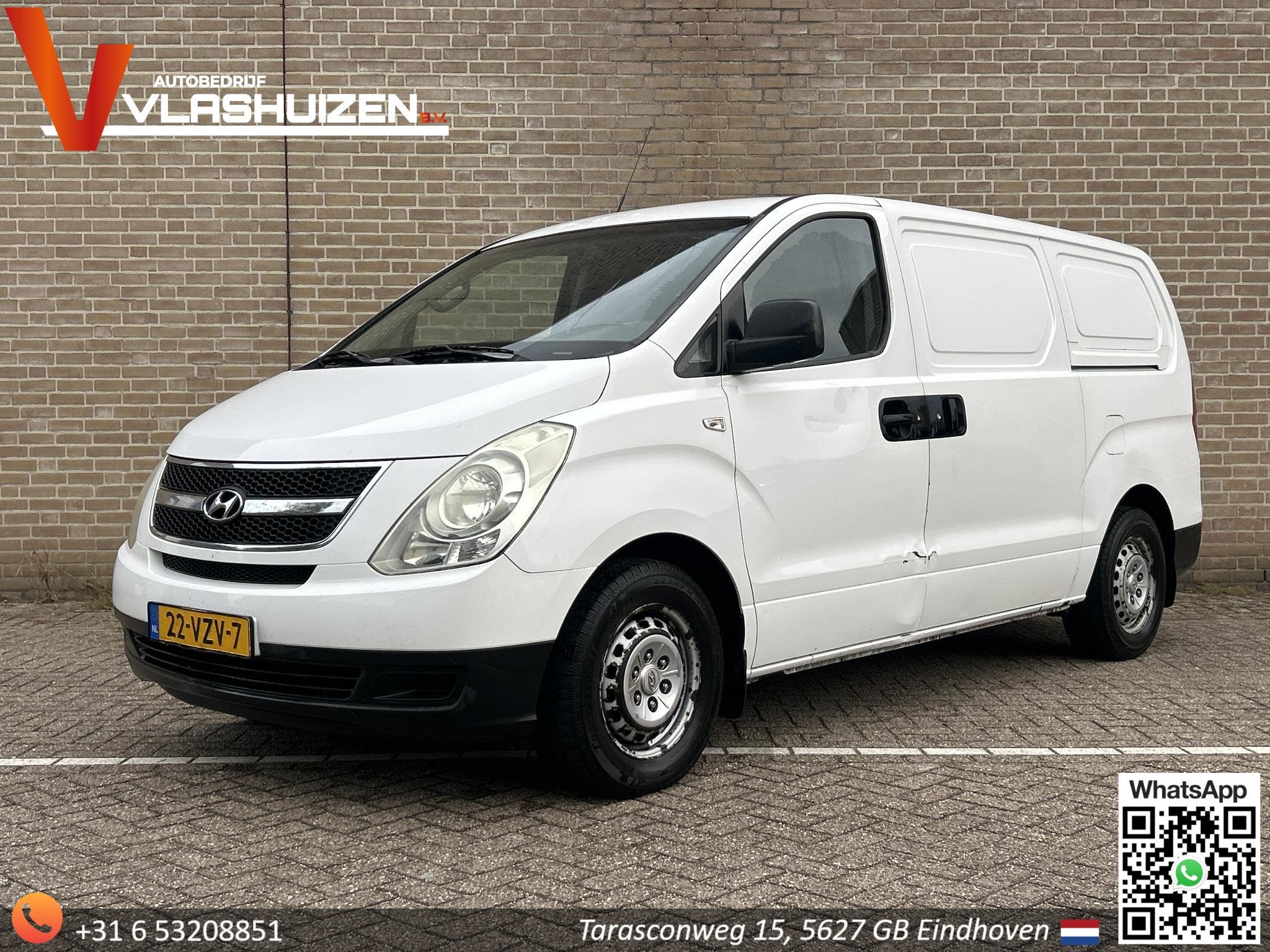 Hyundai H 300 2.5 CRDi Active | € 2.450,- NETTO! | Zijschu, Auto's, Bestelauto's, Gebruikt, 1949 kg, Origineel Nederlands, 170 pk