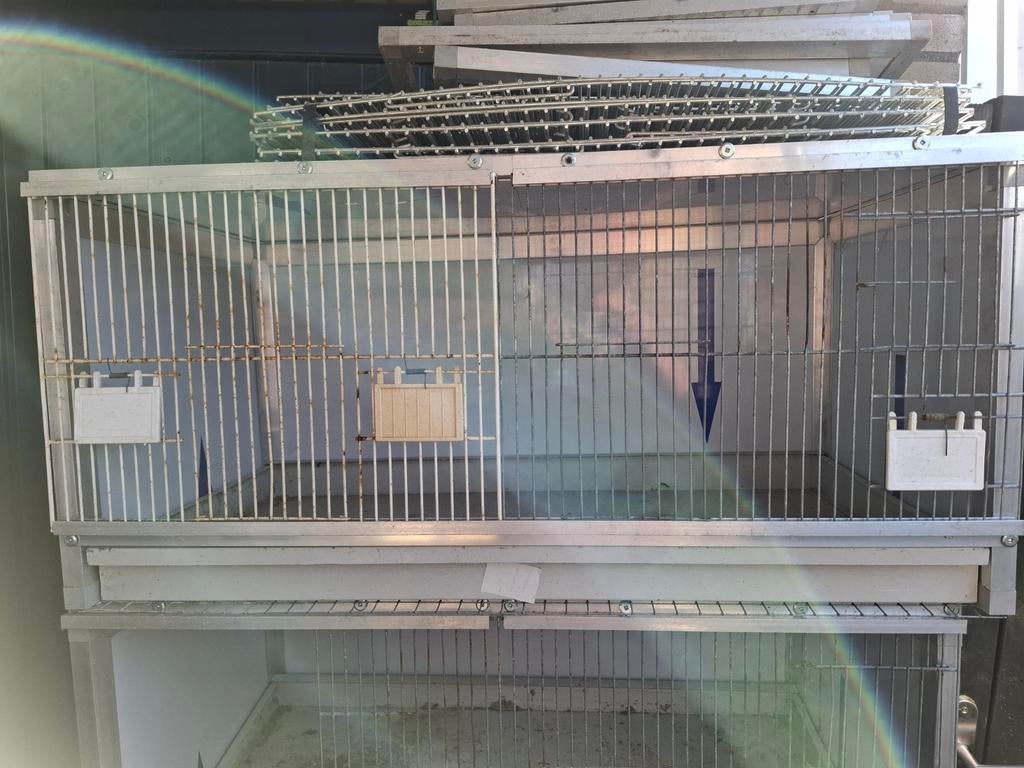 Broedkooi met lade, Ophalen, Aluminium, Broedkooi of Kweekkooi