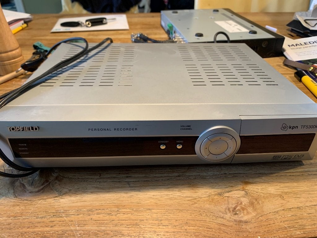 Kpn topfield tf5300k ontvanger recorder televisie. Digitenne, Audio, Tv en Foto, Decoders en Harddiskrecorders, Ophalen of Verzenden