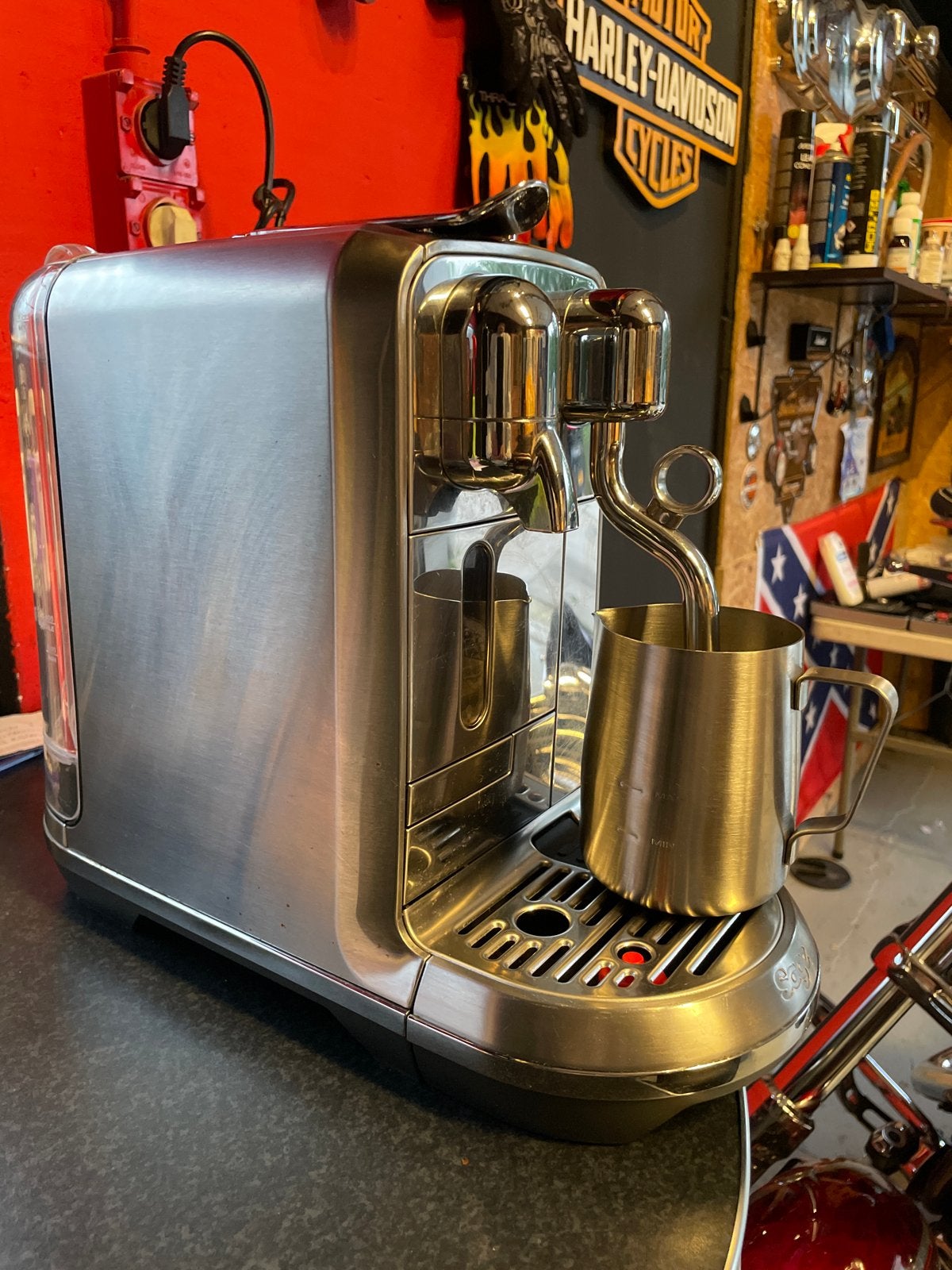 Sage Nespresso Creatista Plus - RVS Espresso Apparaat, Stoompijpje, Koffiepads en cups, Espresso apparaat, Ophalen of Verzenden