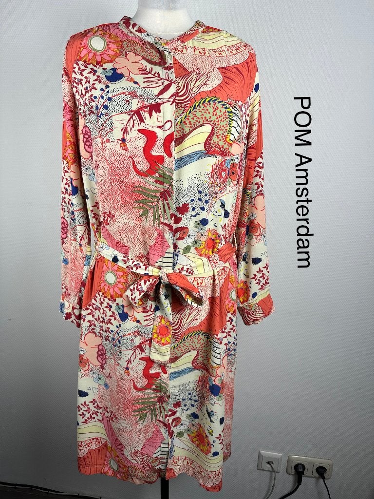 POM Amsterdam Jurk  (mt: 42) 21,2/9906, POM Amsterdam, Blauw, POM Amsterdam, Maat 42/44 (L)
