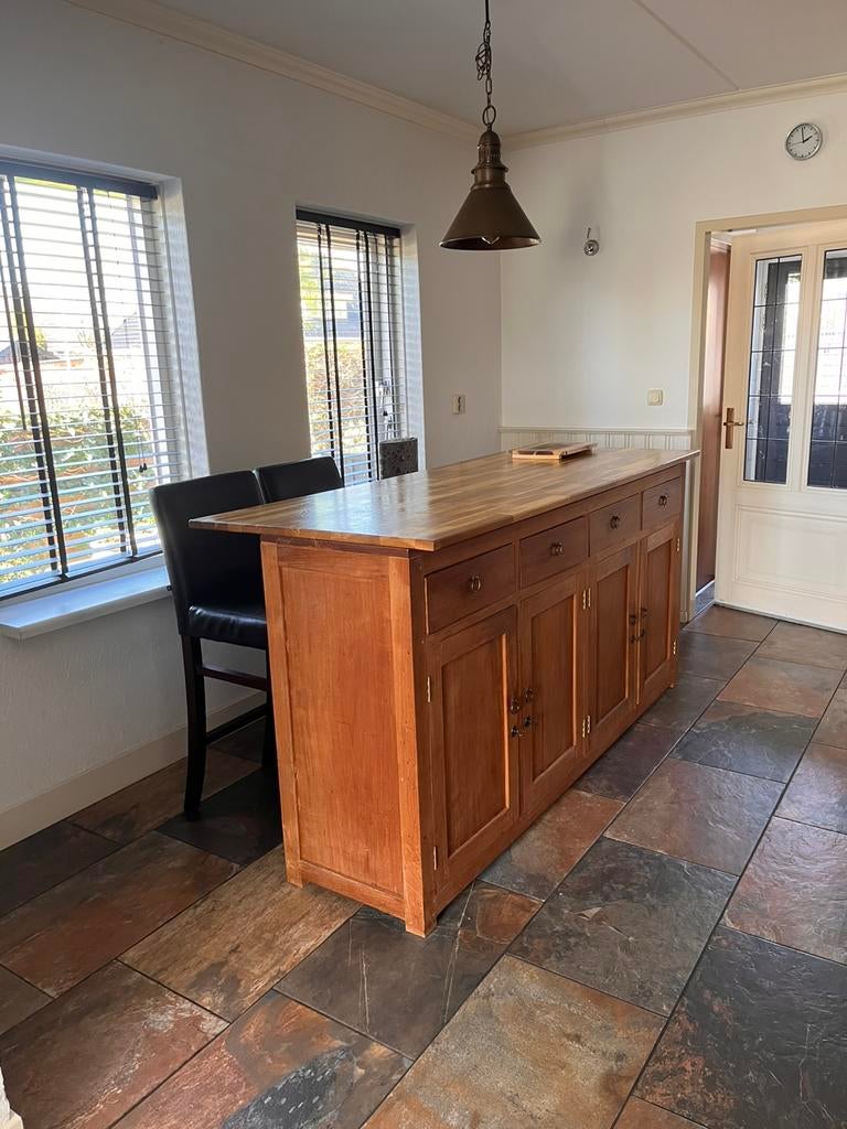 Teak dressoir, Gebruikt, Met deur(en), Teakhout, Ophalen of Verzenden