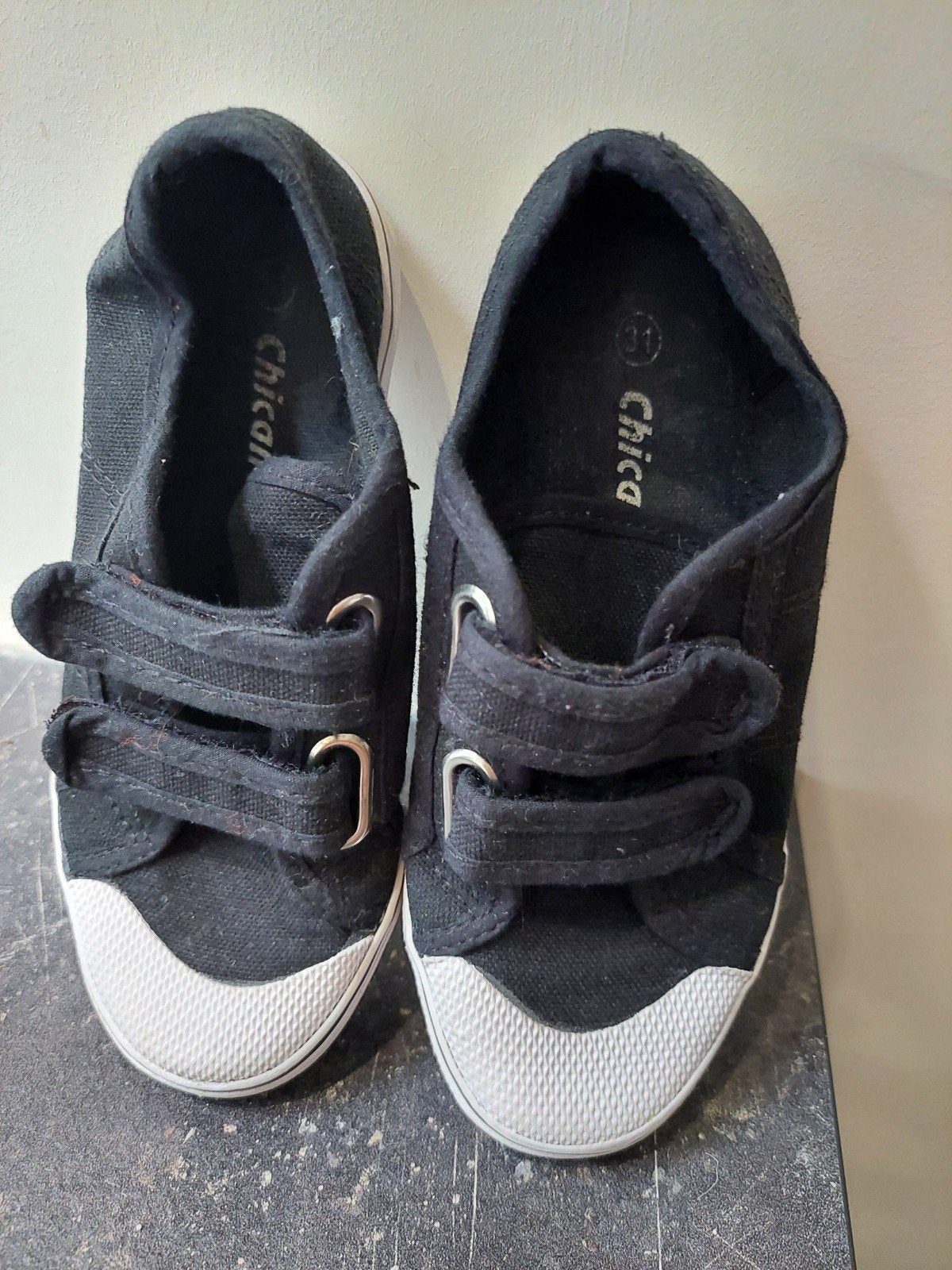 Chicane zwarte canvas schoenen voor kinderen, Gebruikt, Jongen of Meisje, Ophalen of Verzenden, Chicane