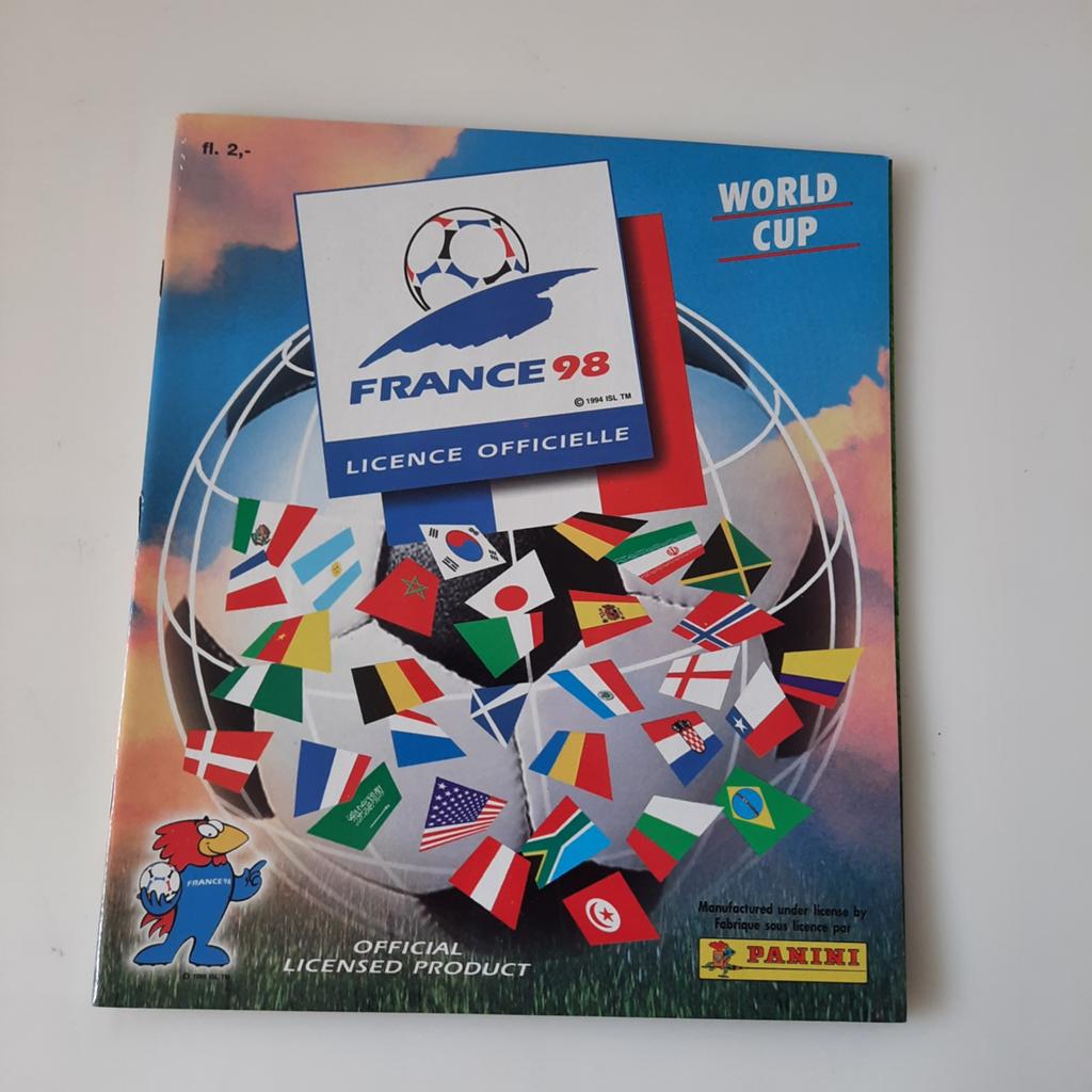 FRANCE 98 Panini NEDERLANDSE uitgave LEEG ALBUM, Ophalen of Verzenden, Gebruikt, Buitenlandse clubs, Boek of Tijdschrift