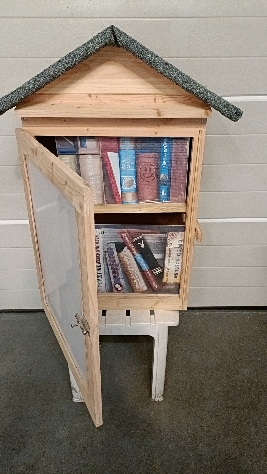 Minibieb boekenkast ruilkast mini bieb, Ophalen, 25 tot 50 cm, 50 tot 100 cm, Minder dan 100 cm