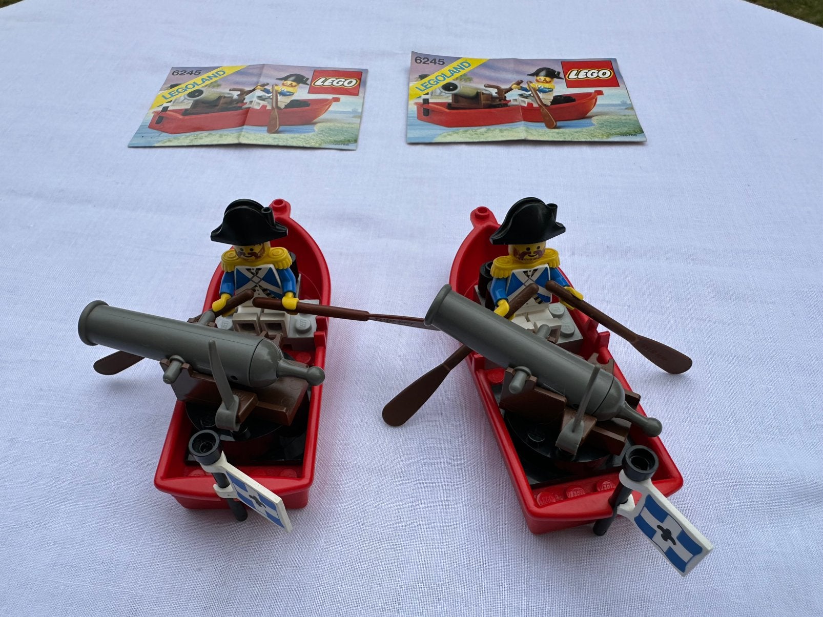 Piratenlego 6245 2x roeiboot met kanon, 2x handleiding, Ophalen of Verzenden, Zo goed als nieuw