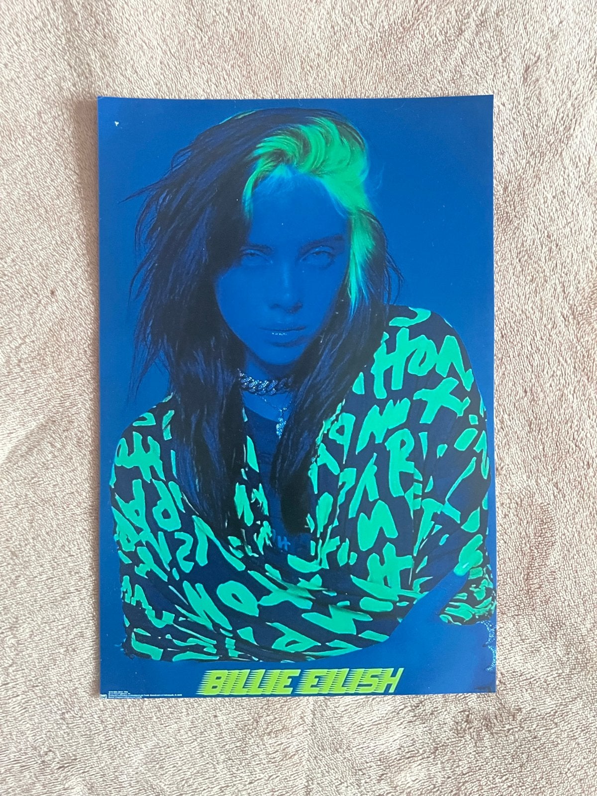 Billie Eilish Poster - Muziek - A4 formaat, Ophalen, Rechthoekig Staand, A4 of kleiner, Zo goed als nieuw
