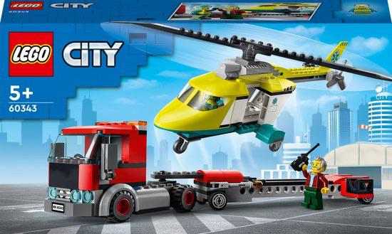 Lego city 60343 Reddings helikopter Transport, Compleet, Lego, Ophalen of Verzenden, Complete set
