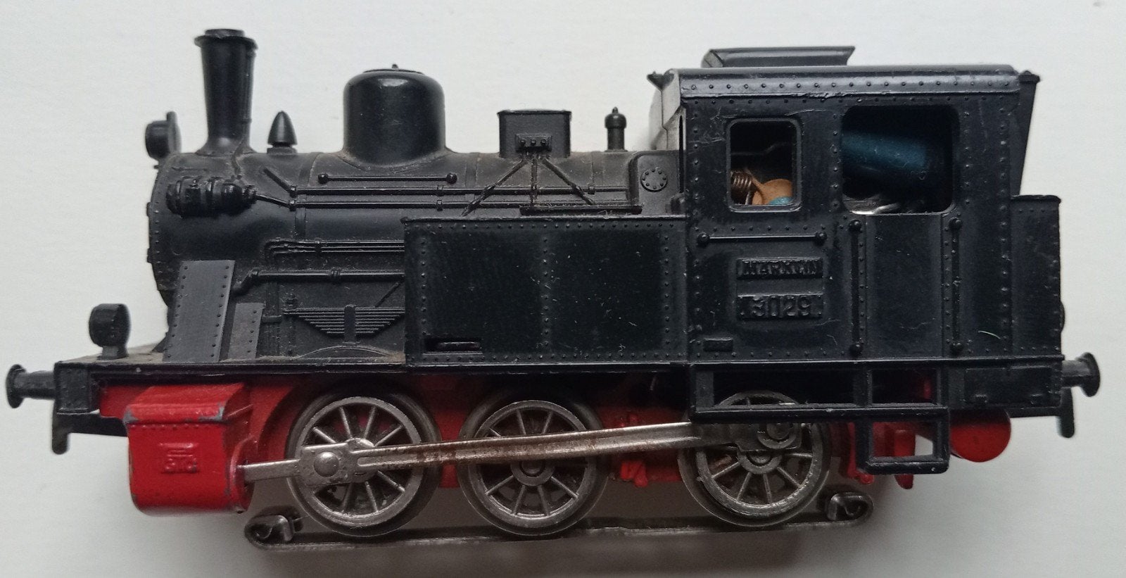 Märklin stoomlocomotief 3029 drie assen Rijdt, schakelt goed, Wisselstroom, Gebruikt, Locomotief, Ophalen of Verzenden