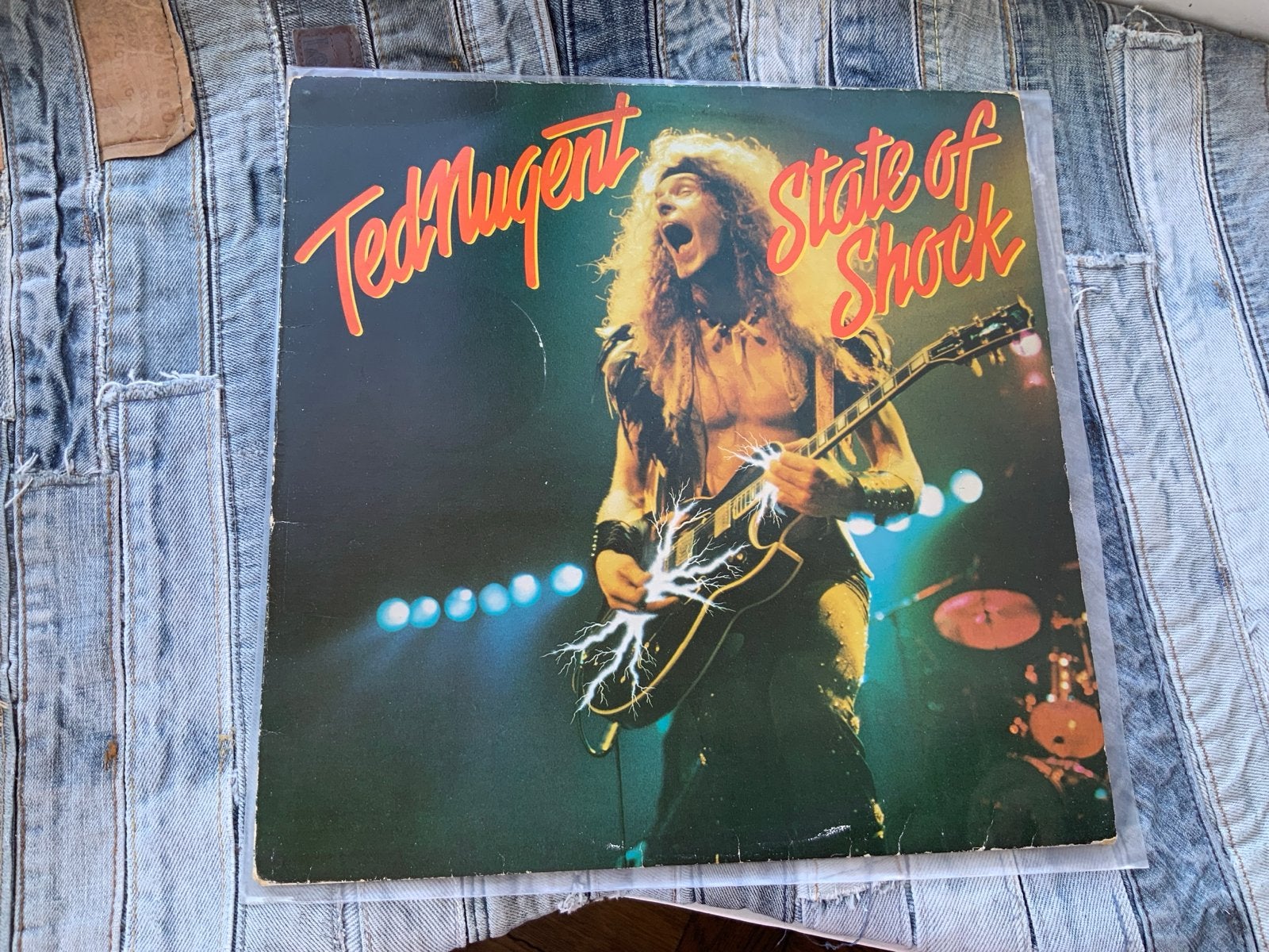 Ted Nugent - State of Shock LP (1979) Classic Hard Rock, Cd's en Dvd's, LP, Gebruikt, Hard Rock, Ophalen of Verzenden