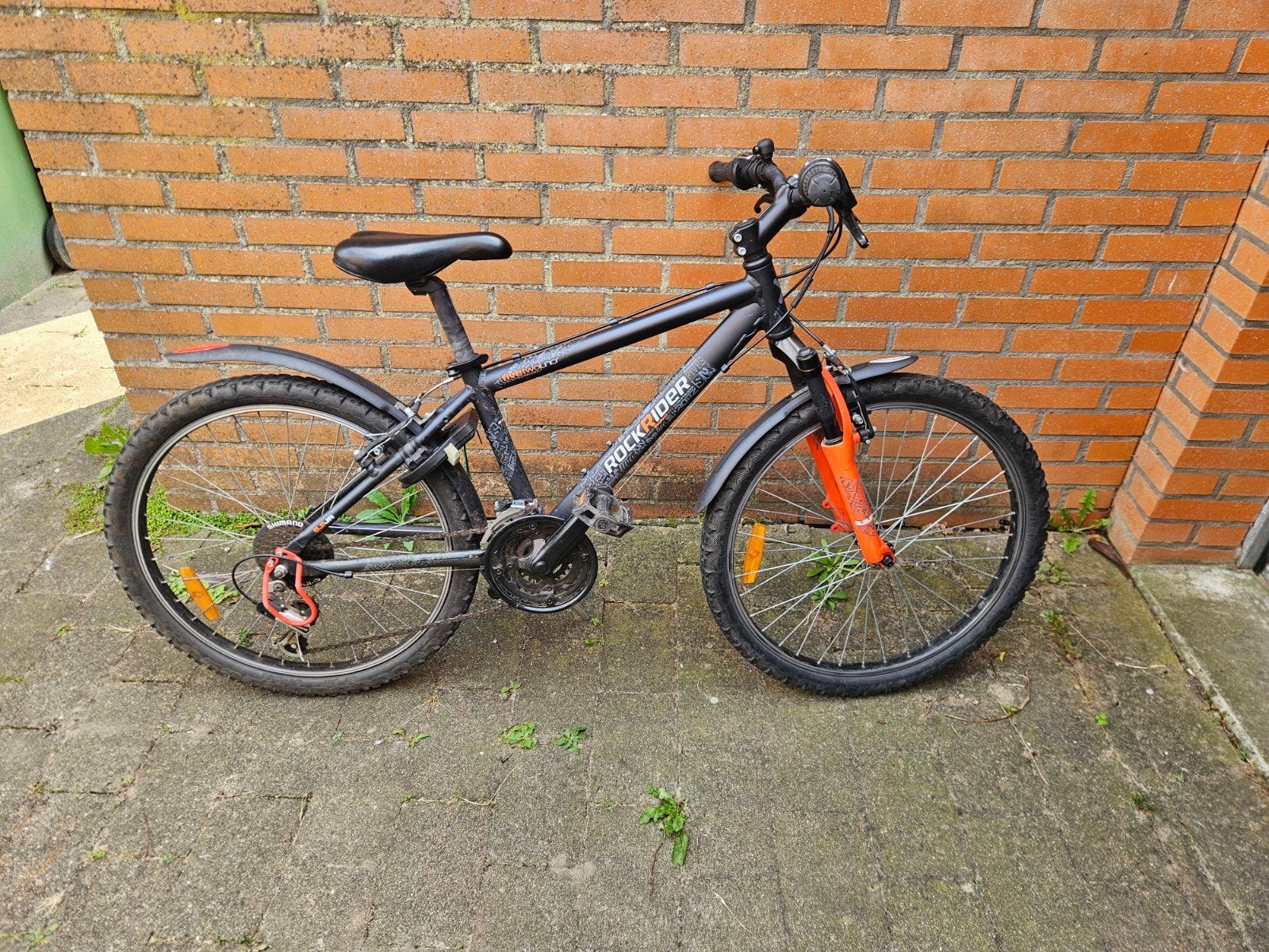 Rockrider  24 inch kinderenfiets, Fietsen en Brommers, Gebruikt, Velgrem, Versnellingen, Minder dan 49 cm