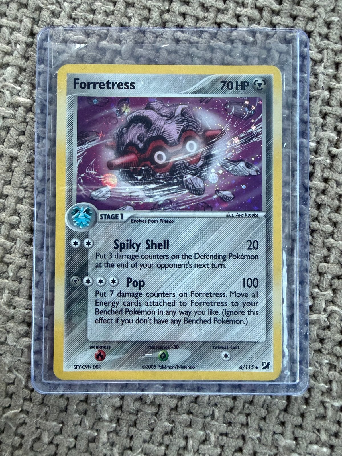 Forretress 6/115 EX Deoxys Foil, Hobby en Vrije tijd, Verzamelkaartspellen | Pokémon, Ophalen of Verzenden, Zo goed als nieuw