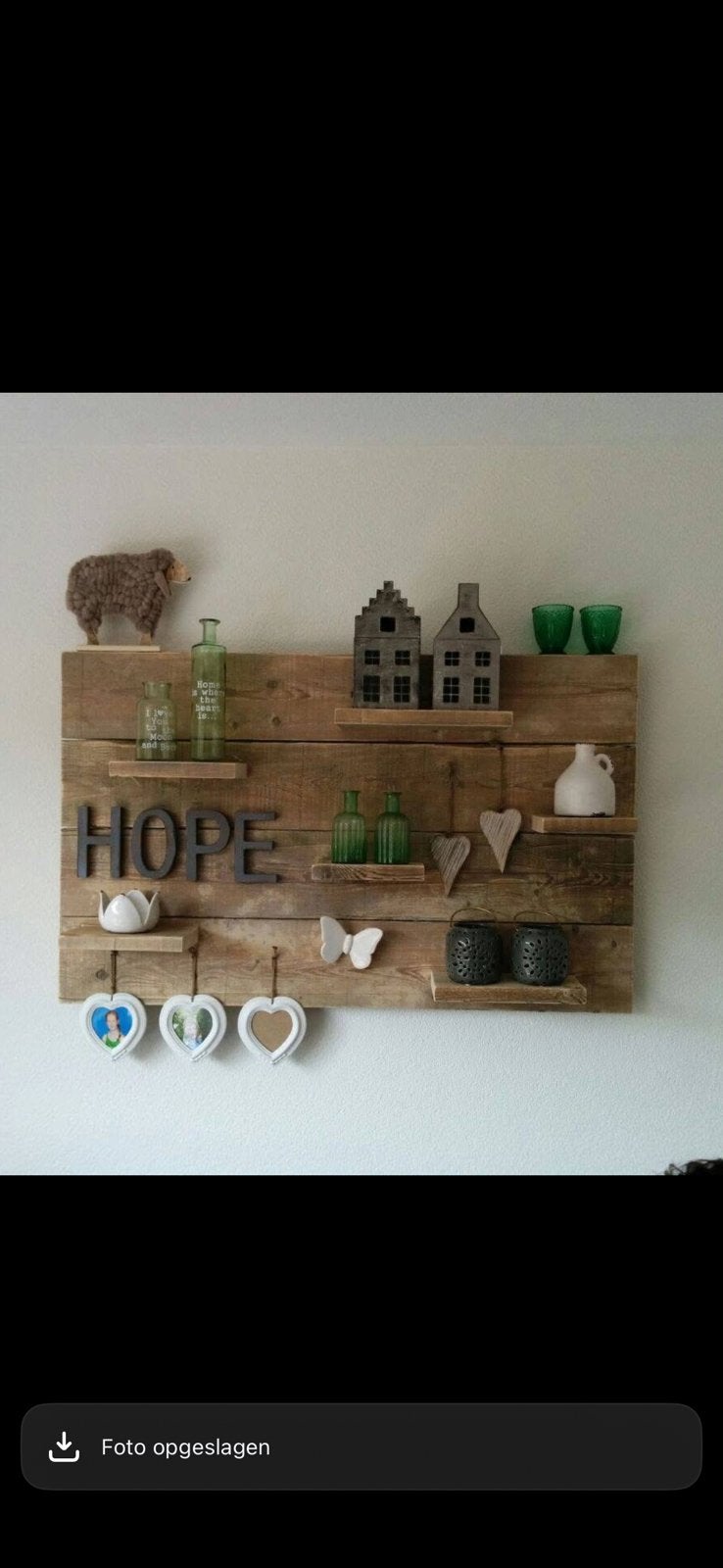 Oud steigerhouten wandbord, Doe-het-zelf en Verbouw, Ophalen, 25 tot 50 mm, Zo goed als nieuw, Plank