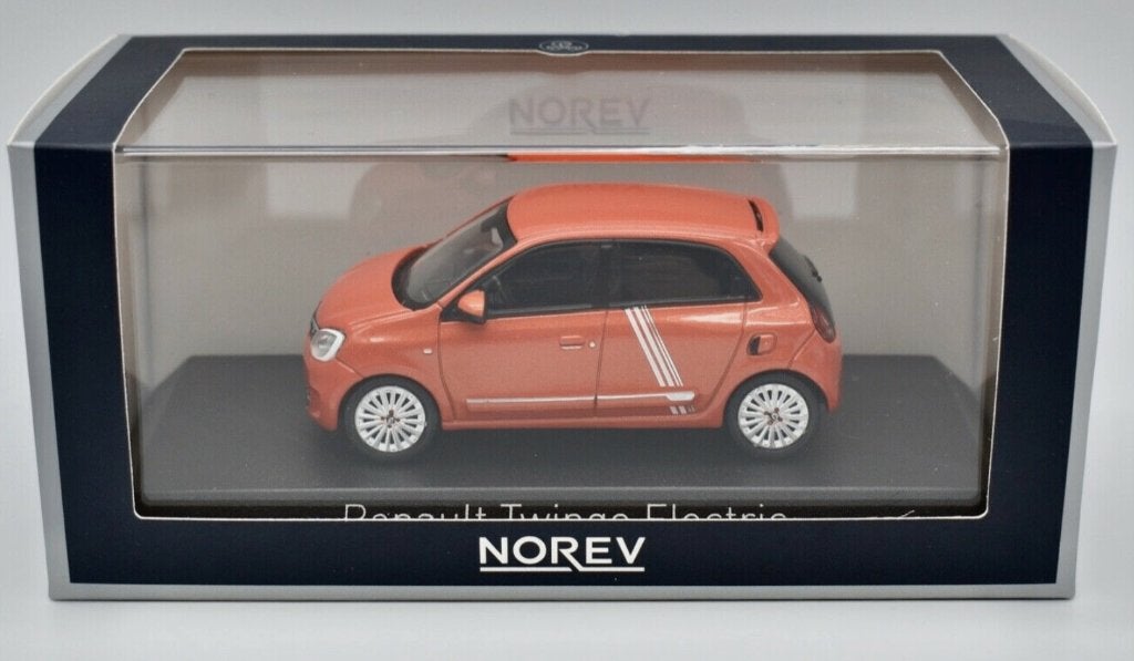 RENAULT TWINGO ELECTRIC VIBES 2021 ORANJE 1/43 NOREV 517420, Verzenden, Nieuw, Auto, Norev
