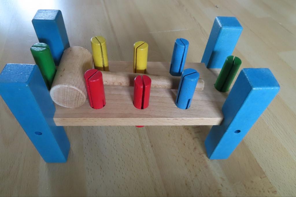 Hamertje tik / Hamerbank, Kinderen en Baby's, Speelgoed | Houten speelgoed, Ophalen of Verzenden, Gebruikt, Overige typen