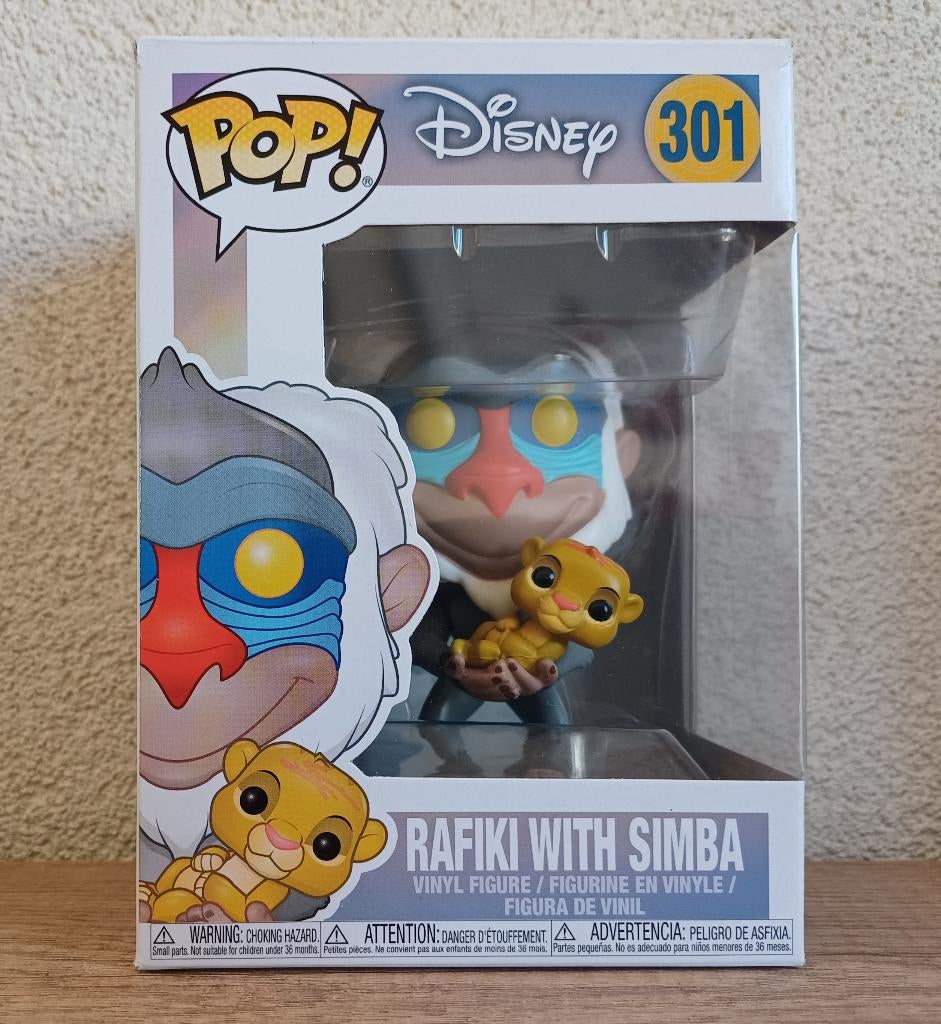 Funko Pop! Disney - Lion King - Rafiki with Simba - 301, Ophalen of Verzenden, Zo goed als nieuw