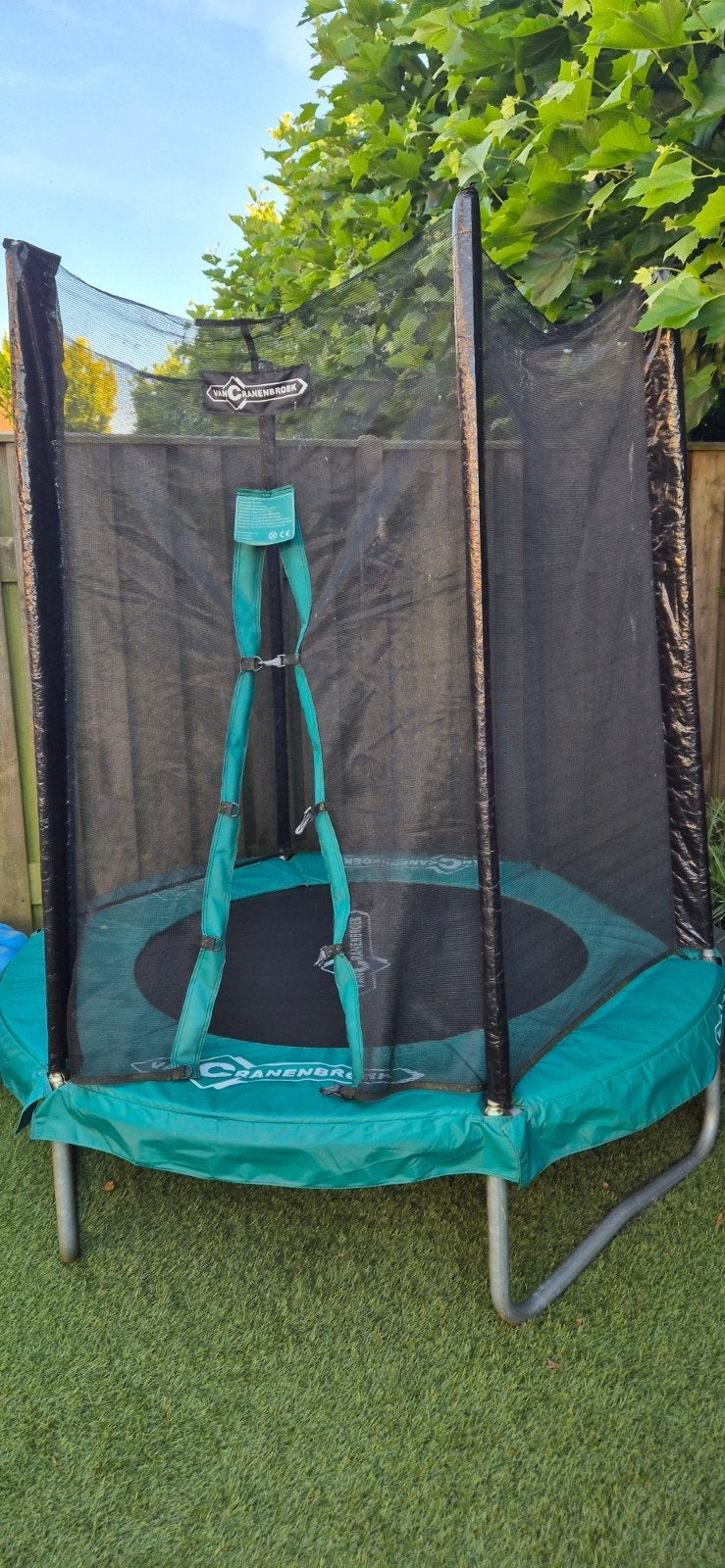 Trampoline Van Cranenbroek 1.80m met veiligheidsnet, Ophalen, Zo goed als nieuw