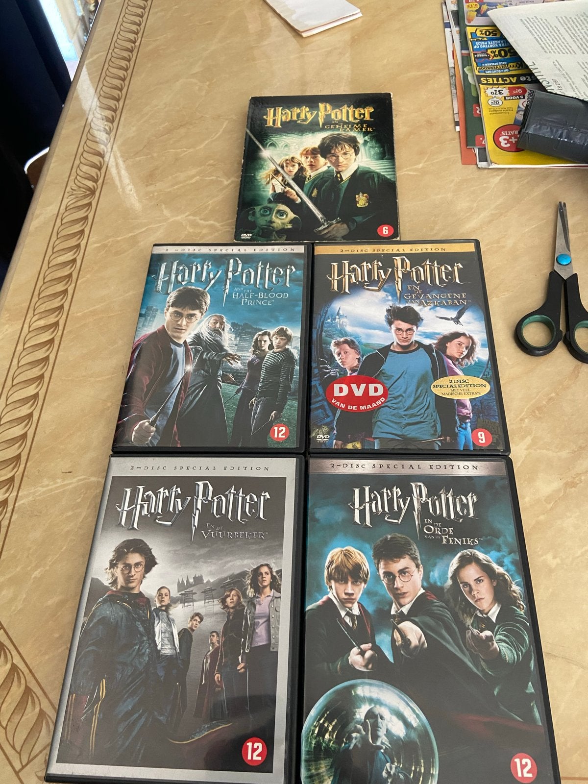Harry Potter DVD collectie - 5 films 2 disc edition, Engels, Nederlands, Fantasy, Ophalen of Verzenden
