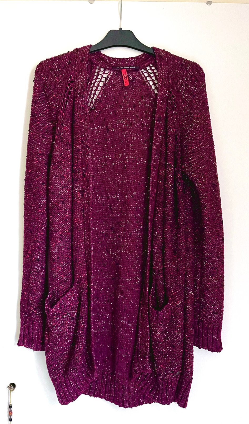 Rood lang vest s.Oliver 42/44, Ophalen of Verzenden, Zo goed als nieuw, Maat 42/44 (L), Rood