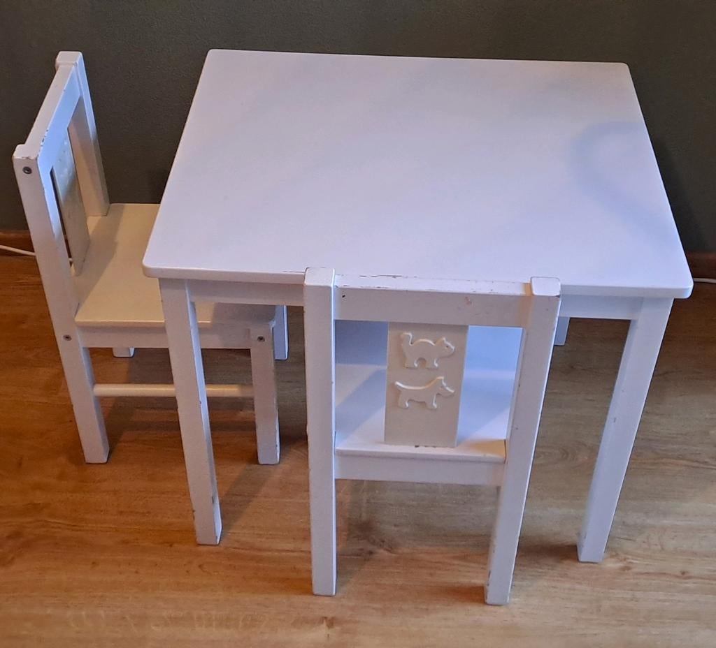 IKEA KRITTER kinderstoelen en tafel, Ophalen, Gebruikt, Tafel(s) en Stoel(en)